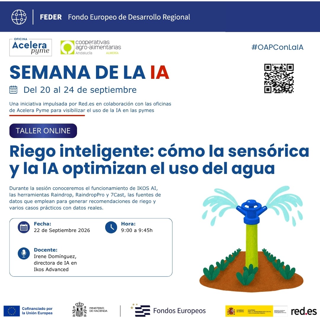 Webinar | Riego inteligente: cómo la sensórica y la IA optimizan el uso del agua