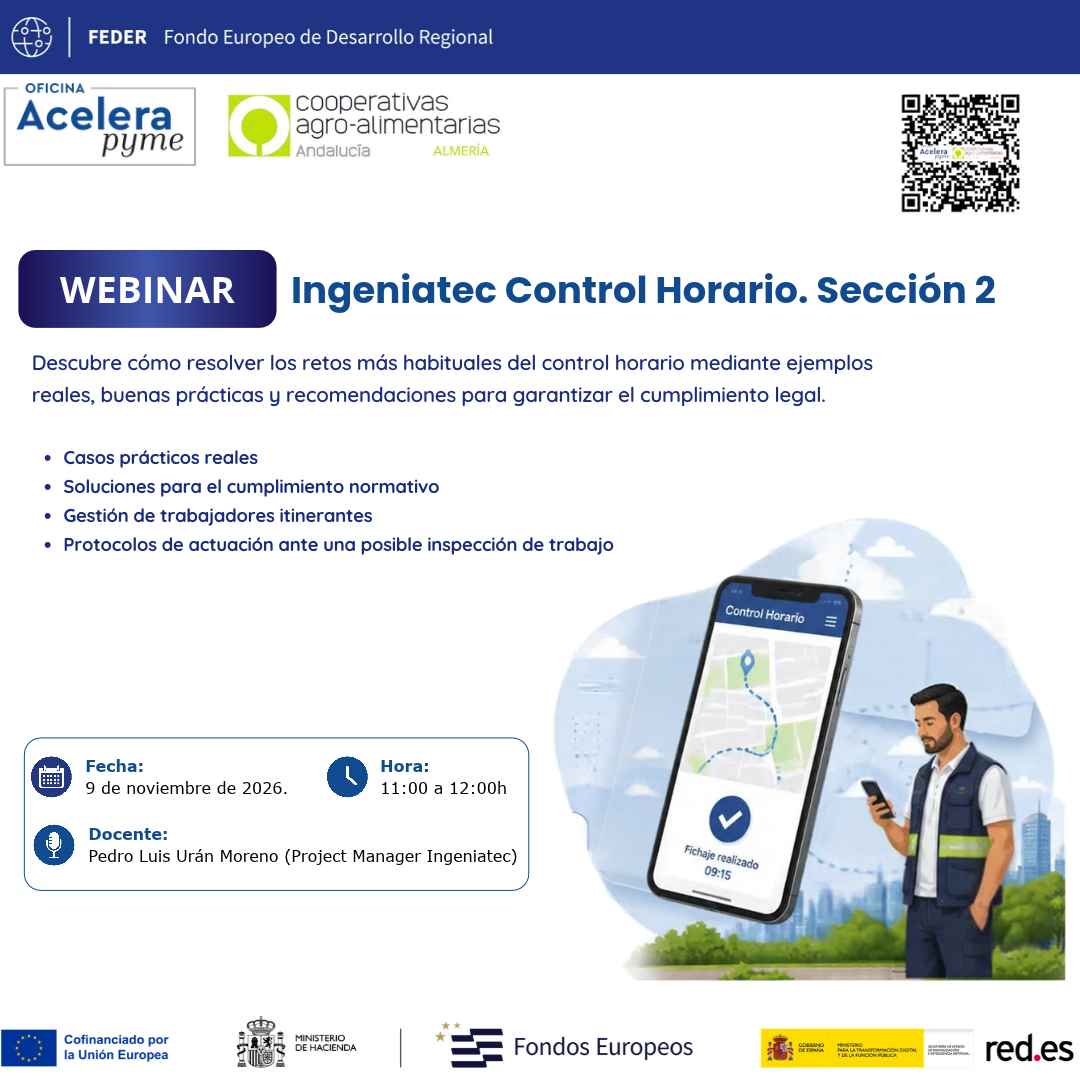 09 DE NOVIEMBRE 馃 WEBINAR | Ingeniatec Control Horario - SECCI脫N II.